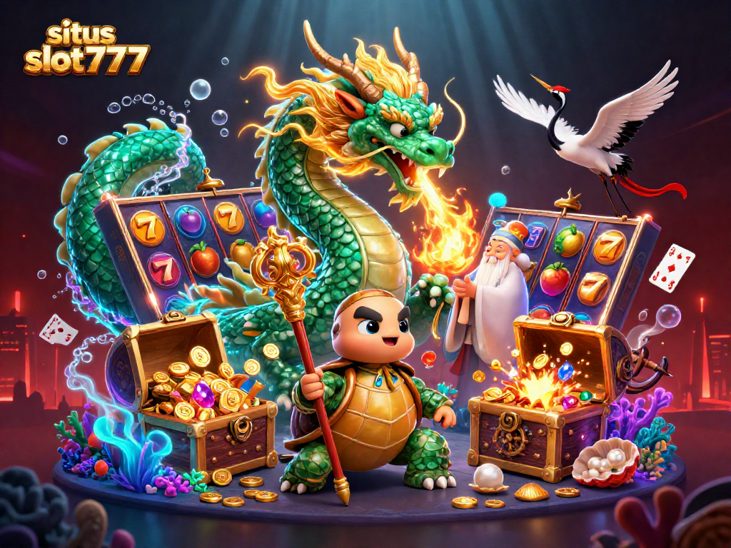 Experience excitement with situs slot777 featuring mystical characters and vibrant gaming elements.
